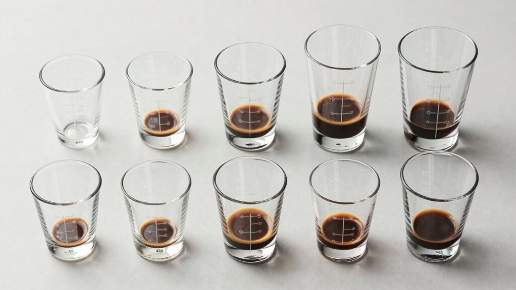top espresso shot glass measurements
