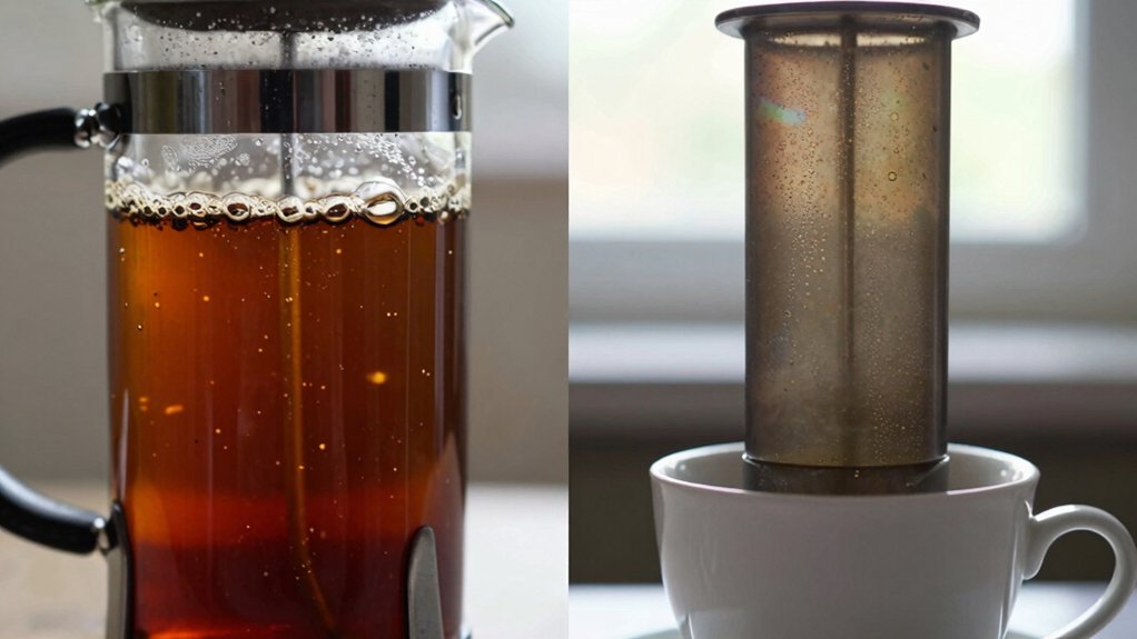 aeropress bright clean french rich heavy