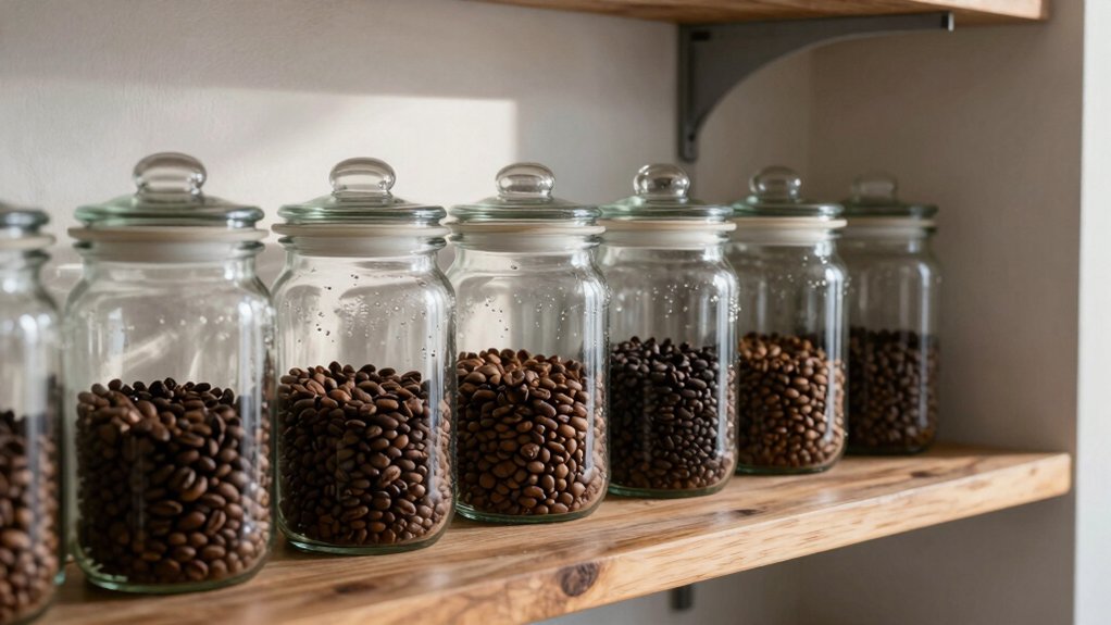 airtight opaque jars cool storage