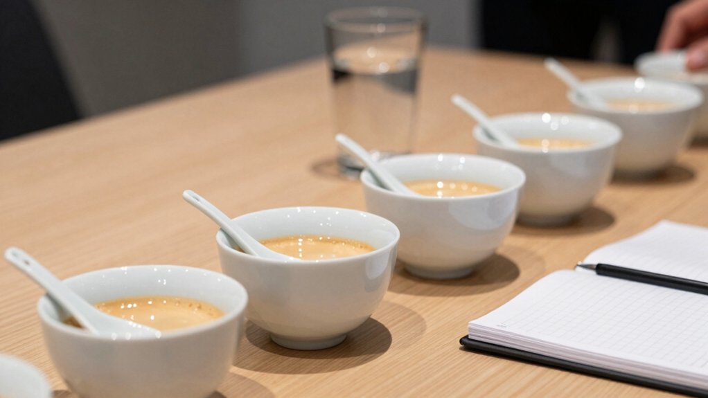 blind coffee tasting objective notes