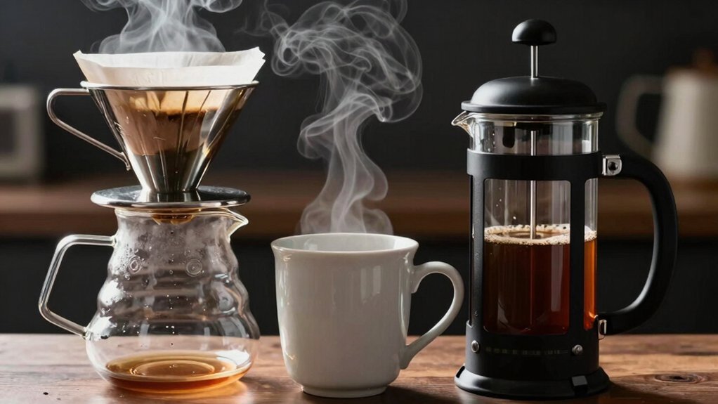 brewing methods pour over vs french press