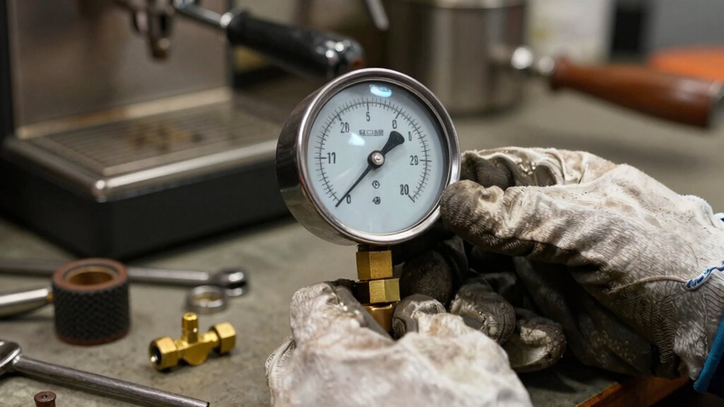 capillary 40mm bar gauge setup