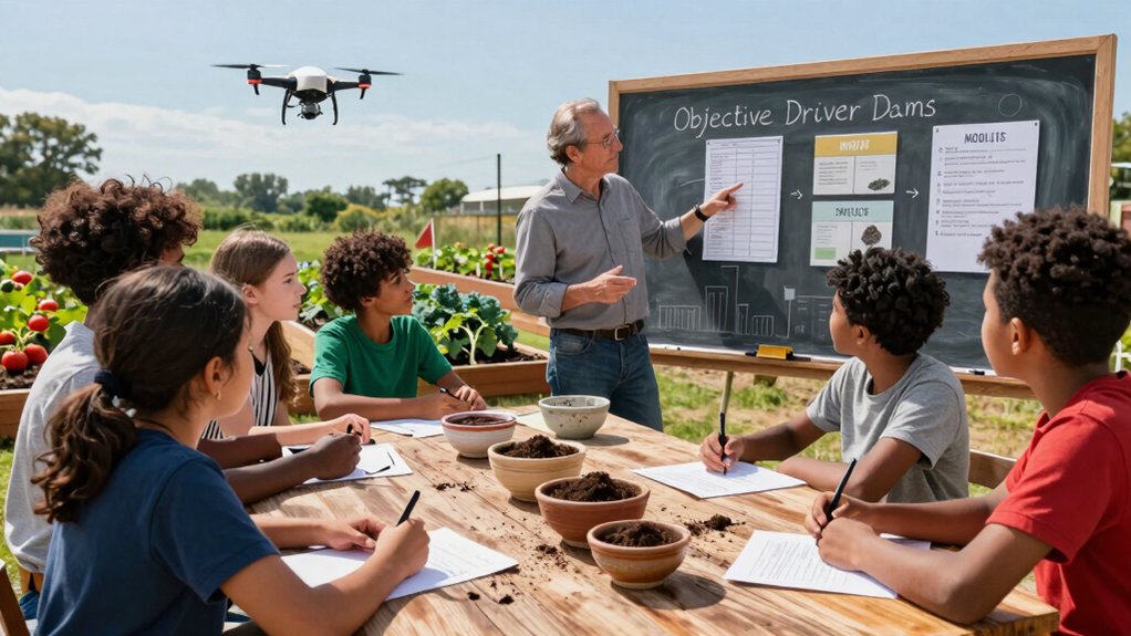 clear measurable objectives for sustainable farm education