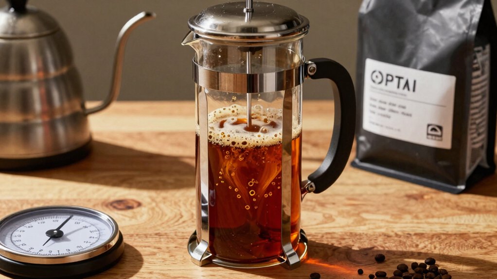 coarse grind four minute steep