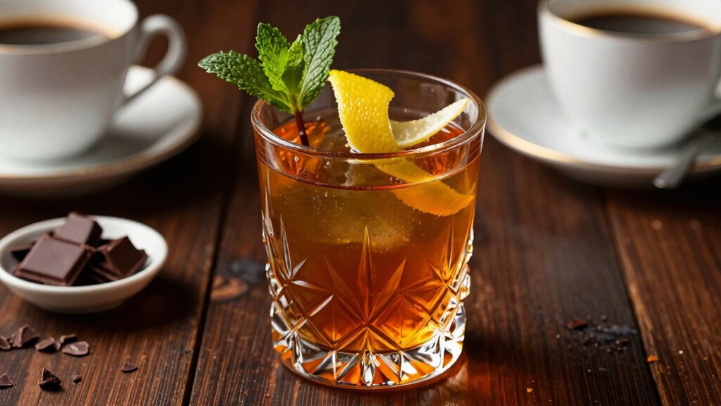coffee digestifs with complementary bites