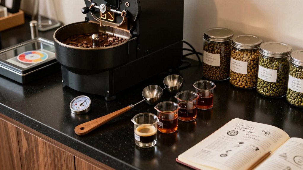 coffee roasting flavor control techniques at home