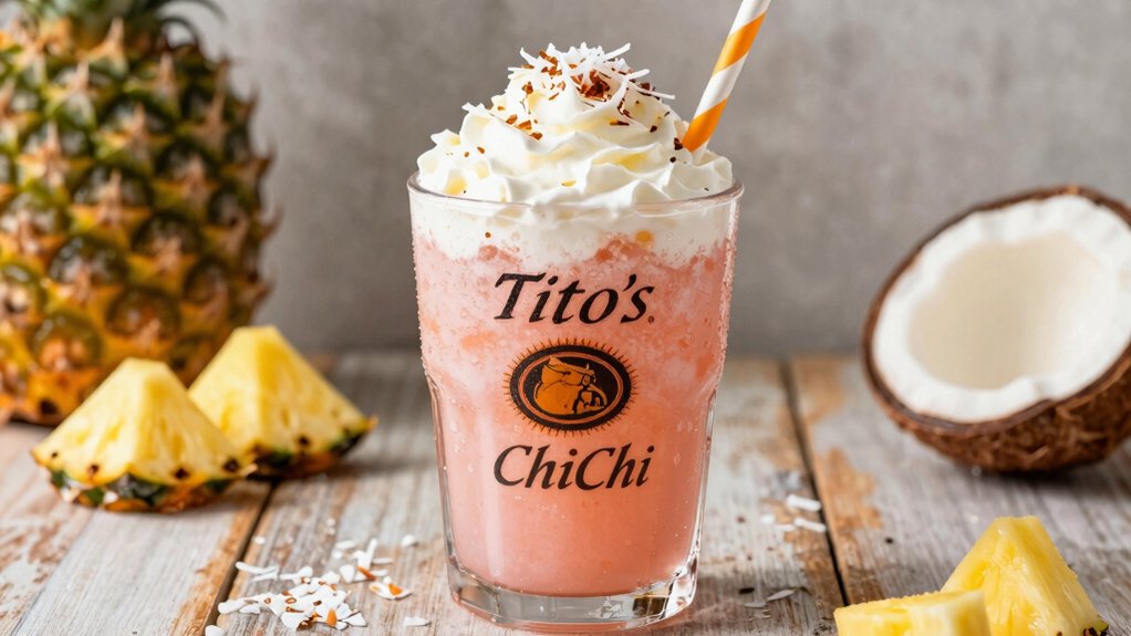 creamy pineapple coconut vodka slush
