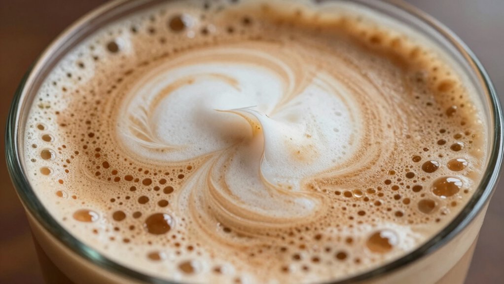 dense stable latte foam at 60 63 c