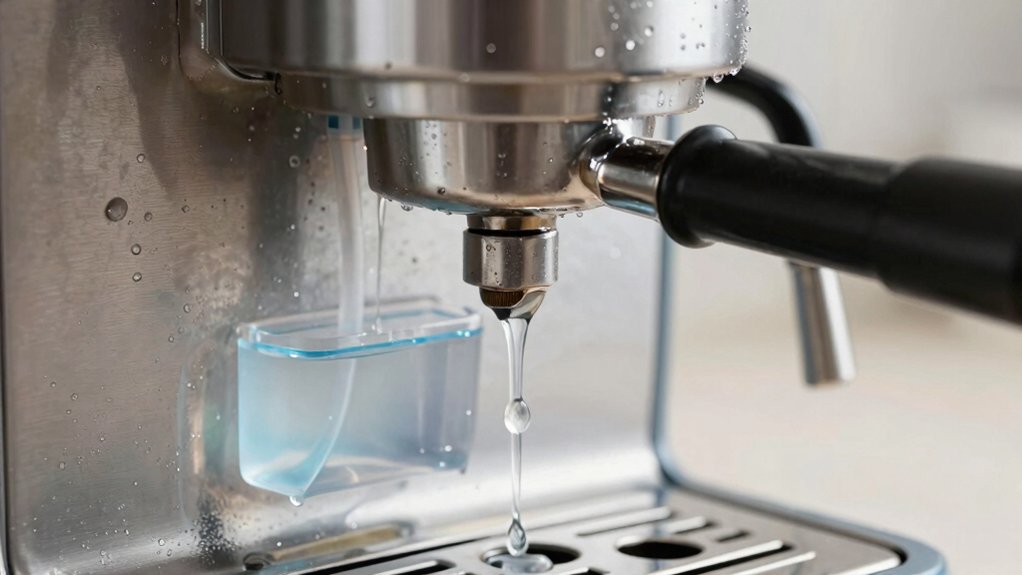 descaling espresso machine water lines
