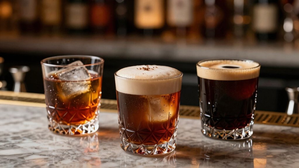 espresso aperitif with gin rum tequila