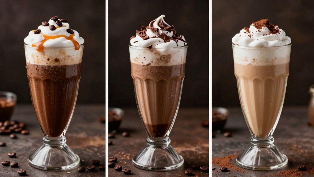 espresso infused boozy milkshakes