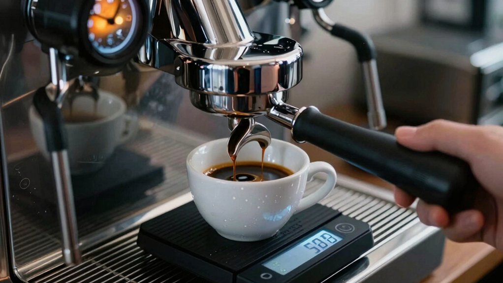 espresso shot timing and pressure