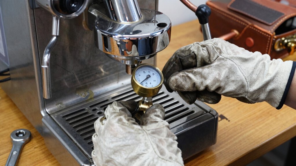 fixing vintage espresso gauges