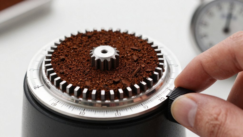 flat burr alignment and calibration