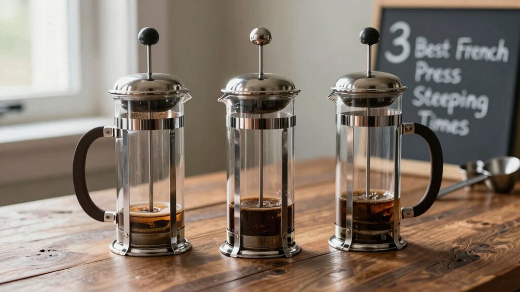 french press steeping times guide