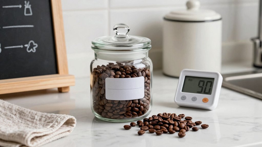 fresh bean storage temp and humidity