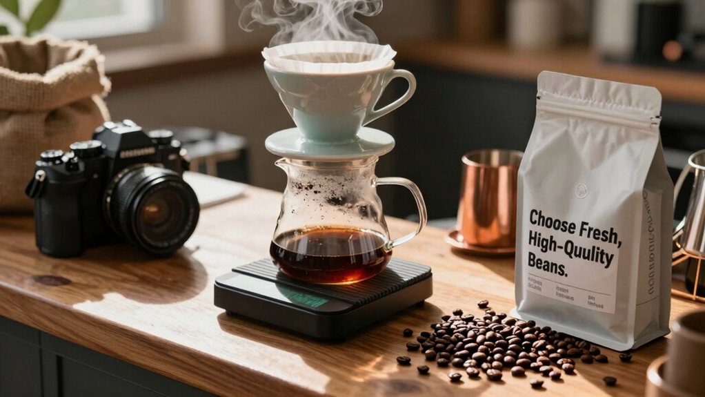 fresh beans retain bright acidity