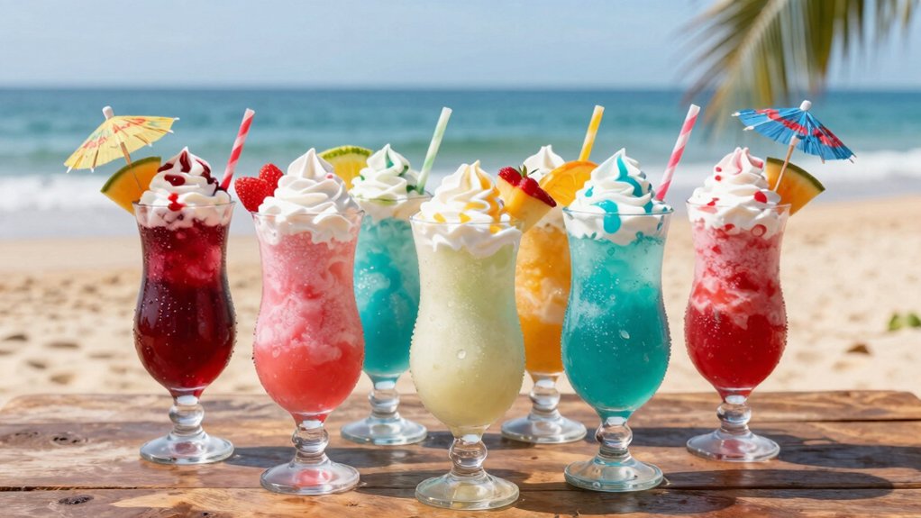 frozen boozy blended drinks summer