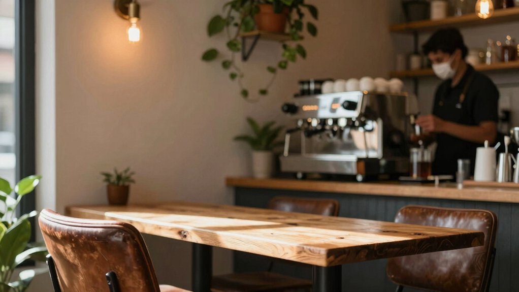 homey caf atmosphere warm personal curated