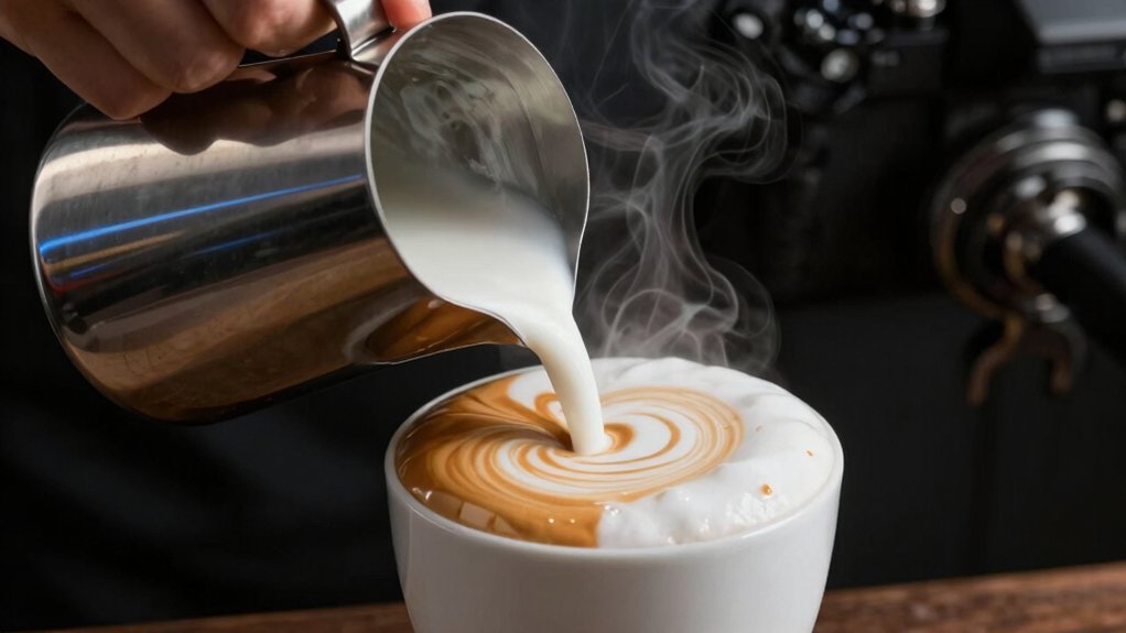 ideal milk temperature for latte art