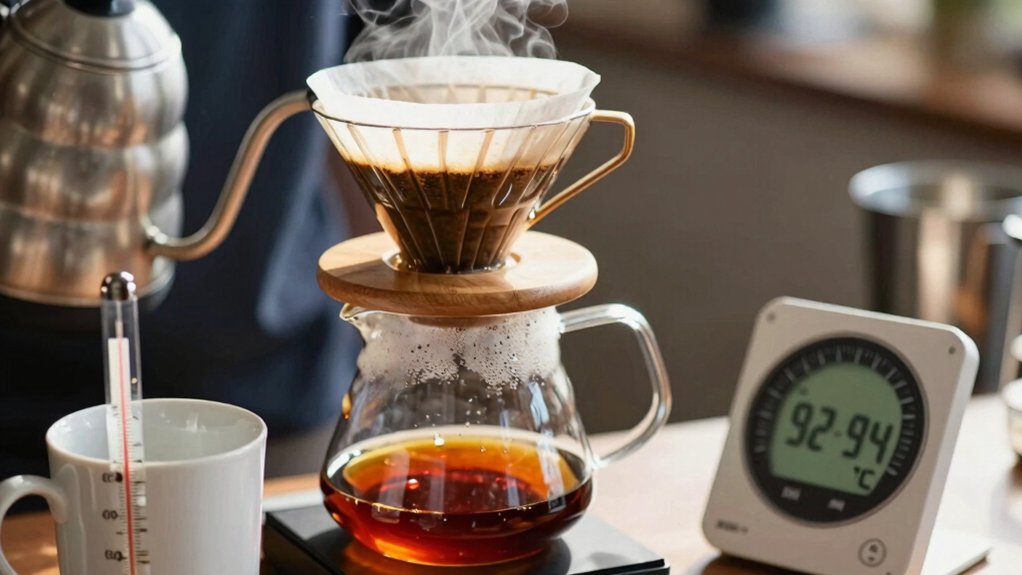 ideal water temperature for manual brewing