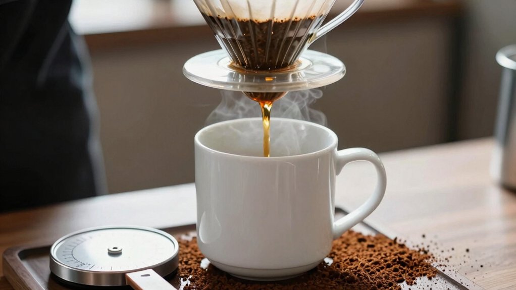 ideal water to coffee ratio 1 14 to 1 16