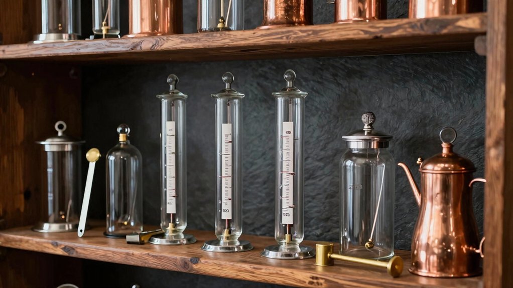 interactive demo stations for hydrometers and capper