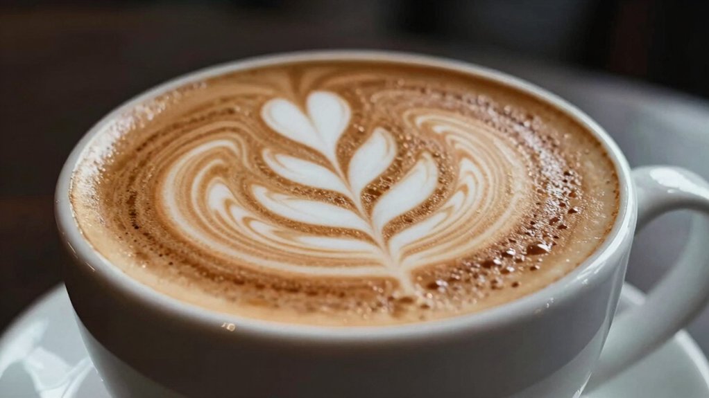 larger cup improves latte art