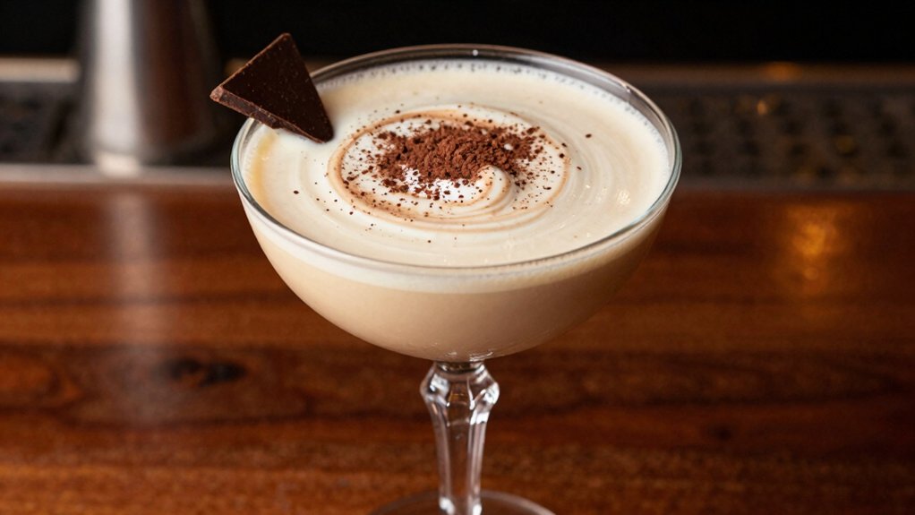 light elegant chocolate garnish