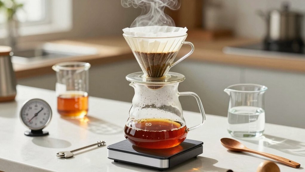 light roast v60 bloom pours guide