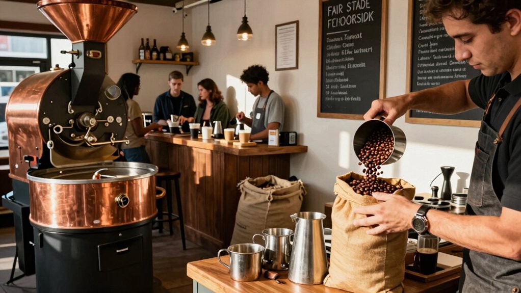 local roasters promote fair trade through transparency