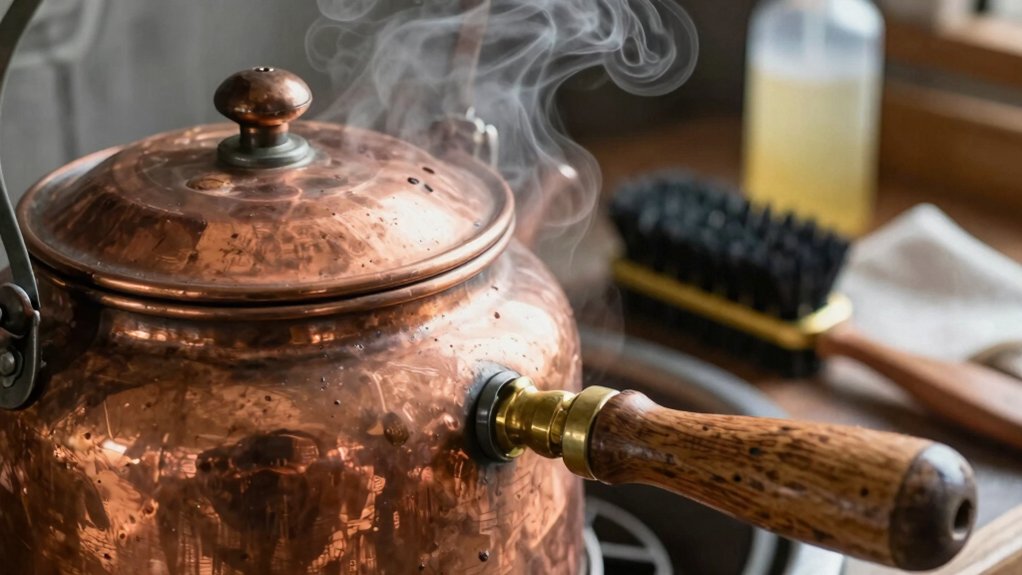 maintenance routine preserves restored brewing gear