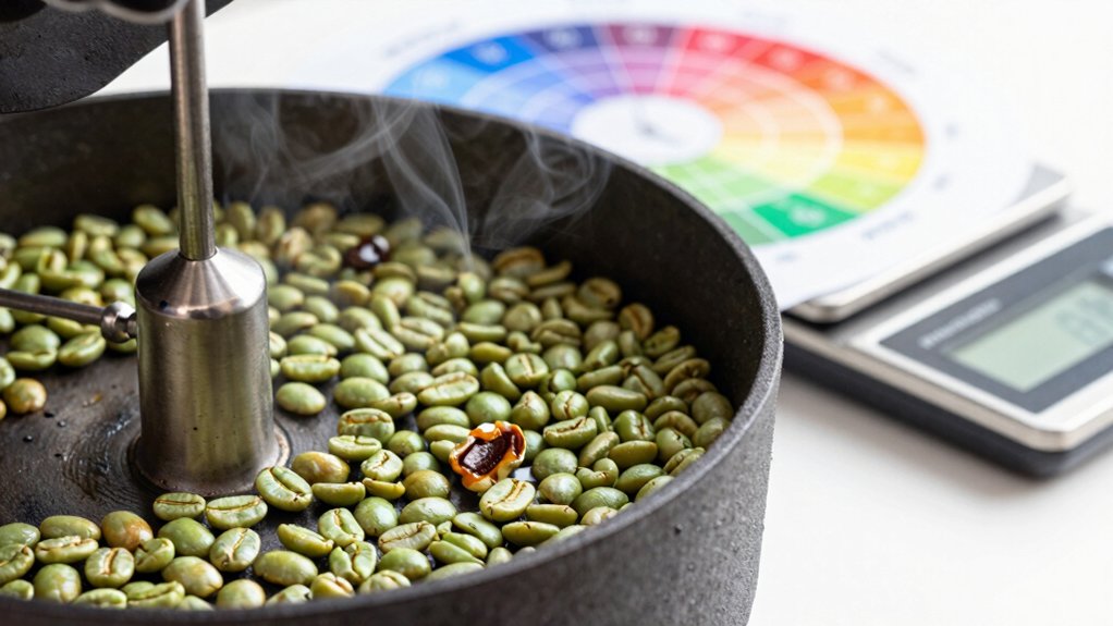 map flavors through roasting progression