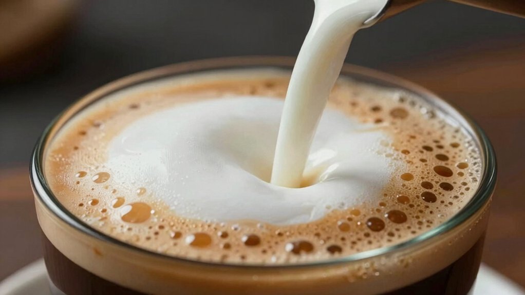 milk stretching phase timing for latte art