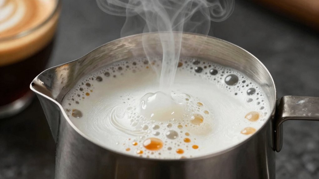 milk texturing techniques require precise heat microfoam and aeration