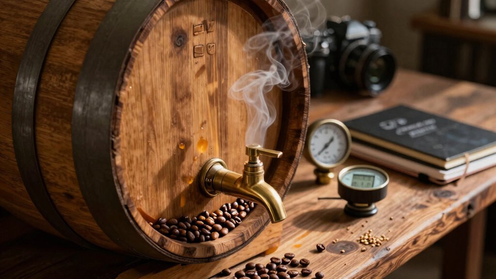 monitor bean humidity and temperature aging