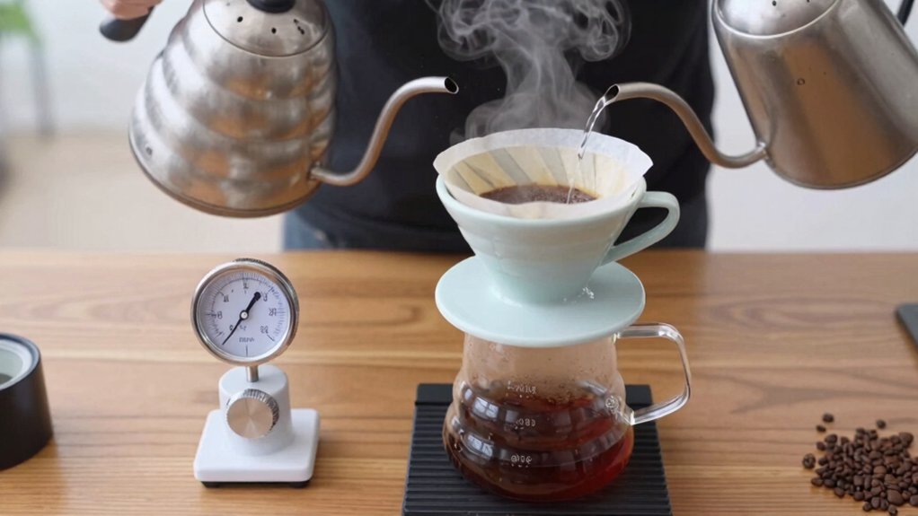 monitor temperature as brew cools