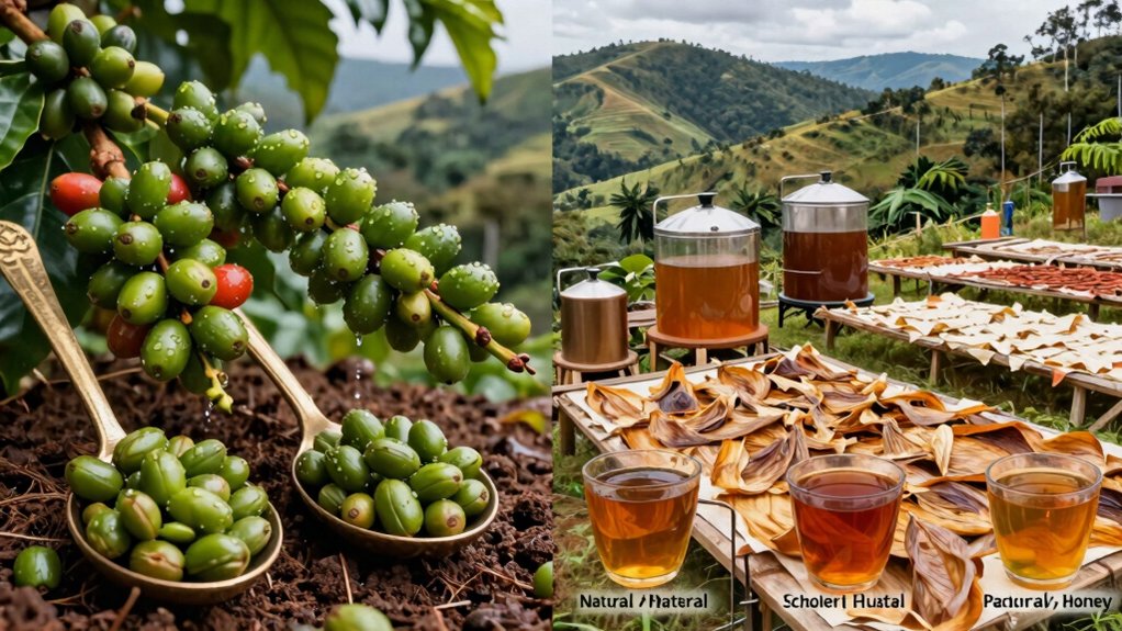 natural pulped natural honey processing modulate terroir flavors