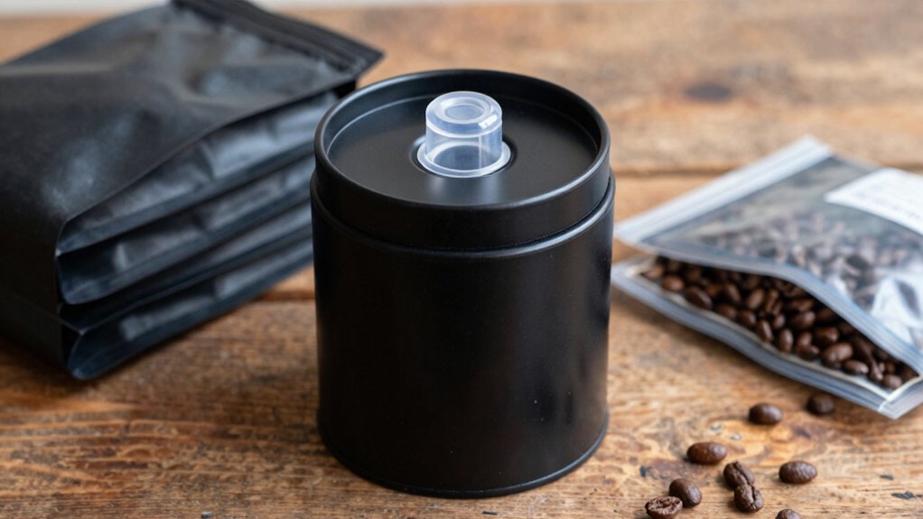 one way valve preserves bean freshness
