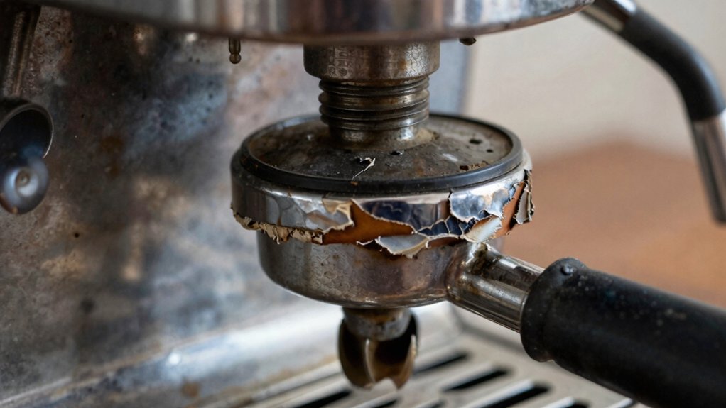 overtightening damages antique espresso gaskets