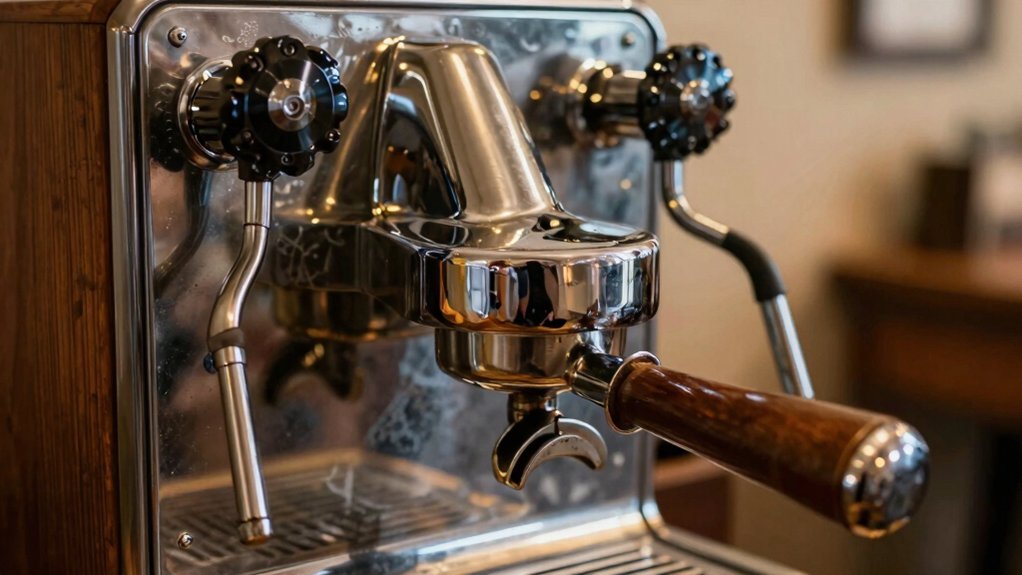 polish chrome on espresso machines