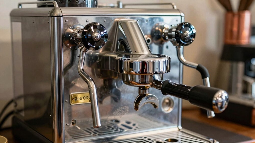 polish chrome on espresso machines