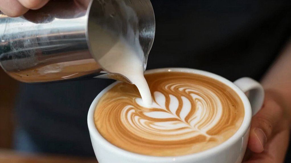 pour at 15 cm with steady flow