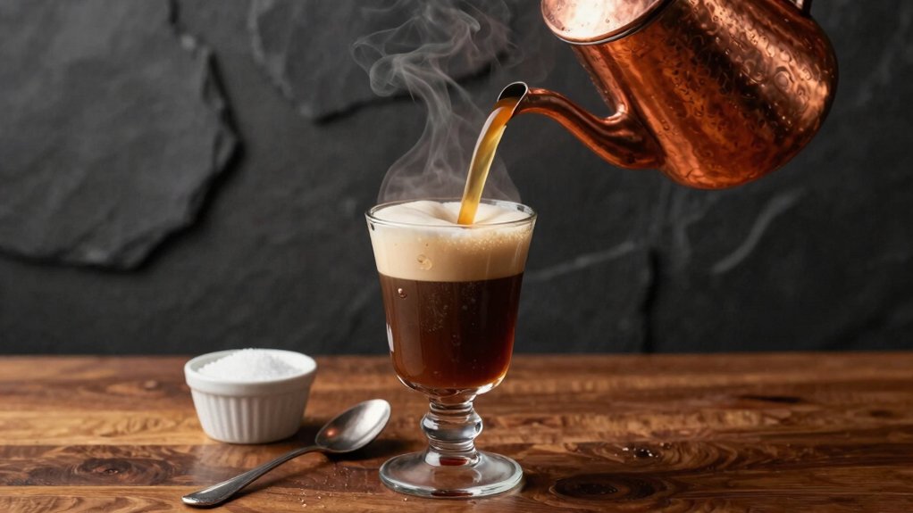 preheat glass for layering perfection