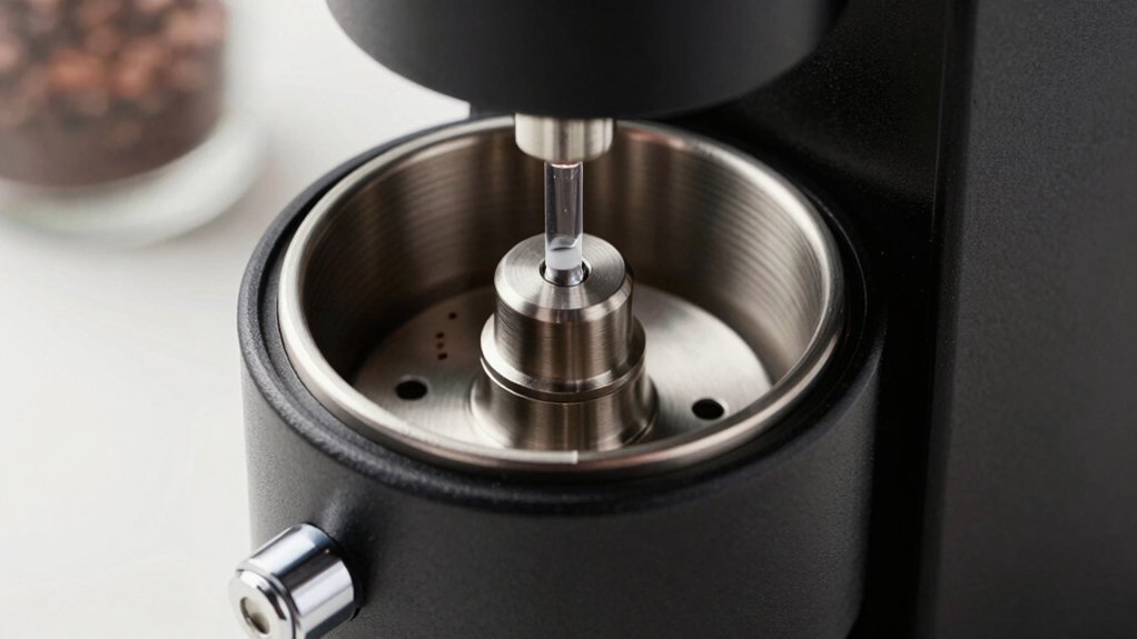 purge low retention grinder briefly
