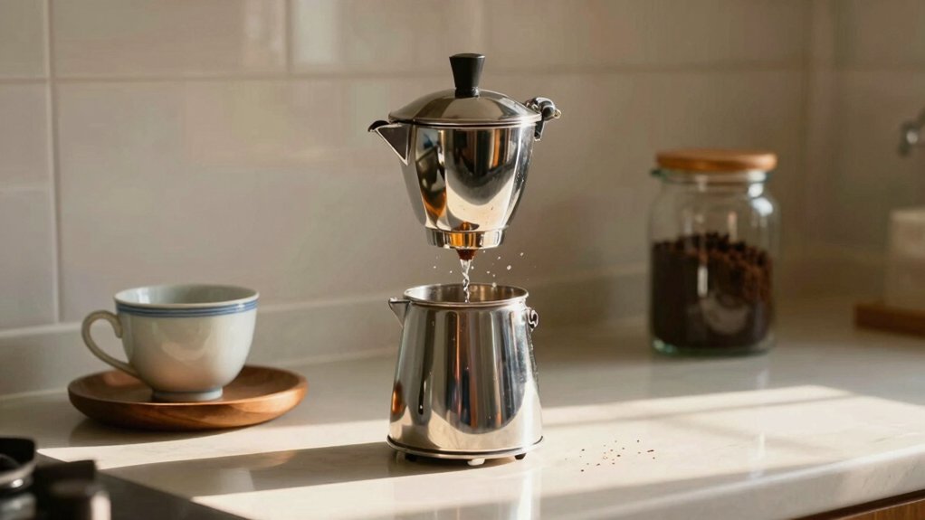 quickly rinse grounds and basket