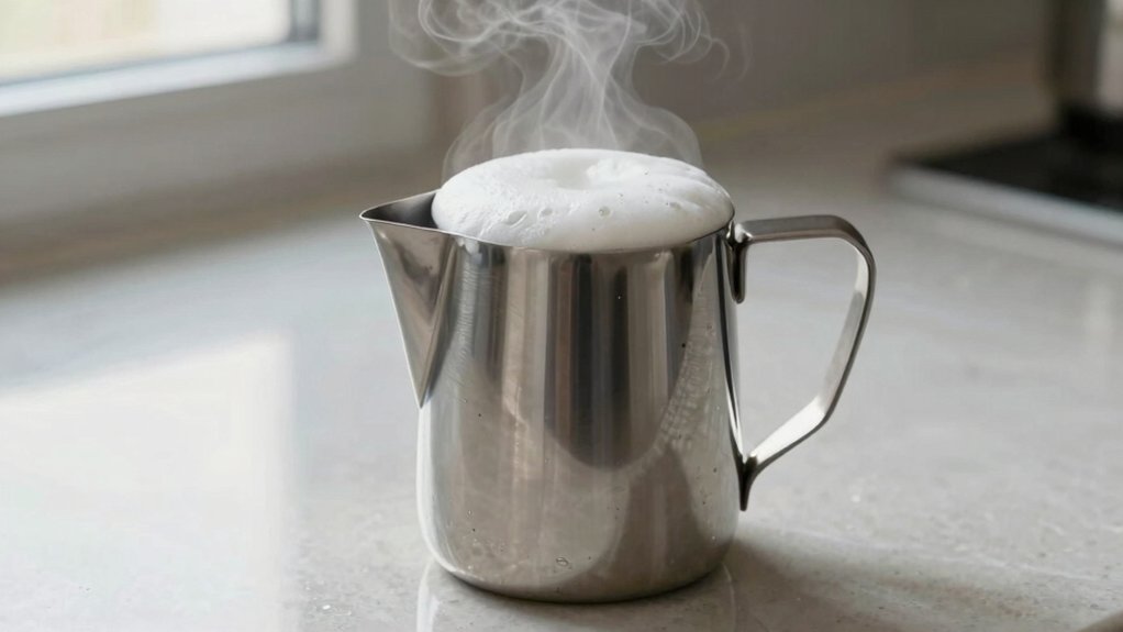quiet controlled milk aeration technique