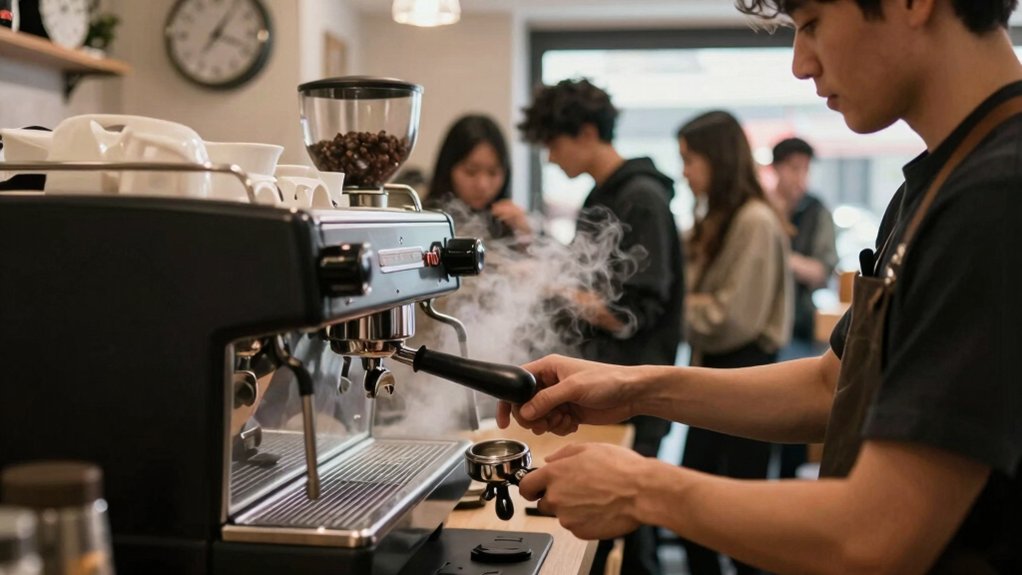 rush hour coffee bar workflow coordination