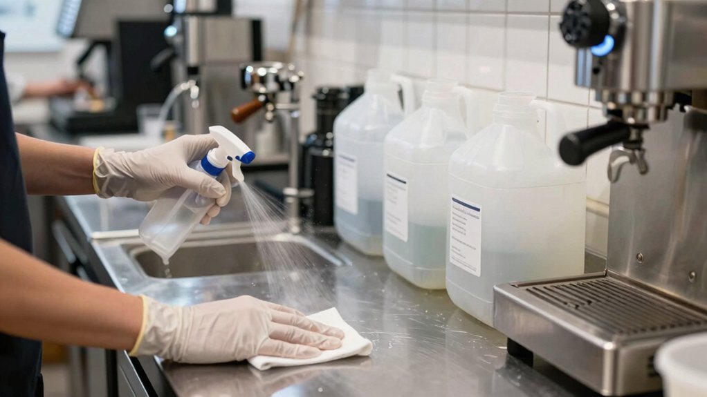 sanitize equipment log cleanings