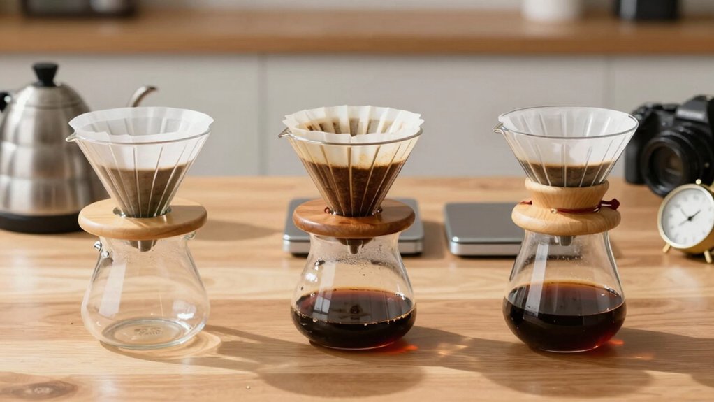 seven differences v60 vs chemex brewing